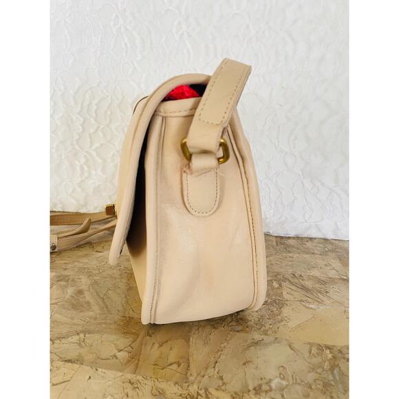 Vintage Coach City cream Bag leather Cross body city bag, Shoulder bag #9790 - Picture 3 of 11